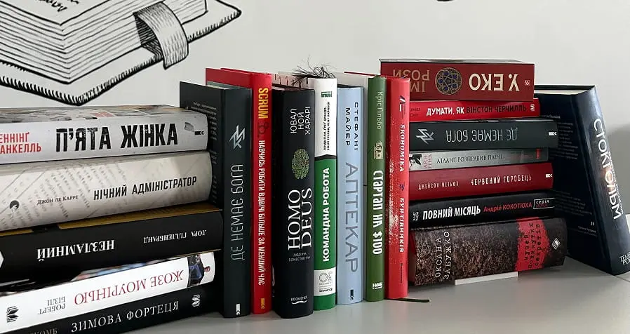 Books collected for a regional library