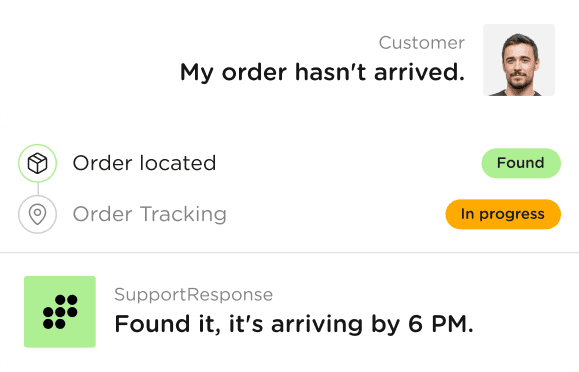 Lost package support request