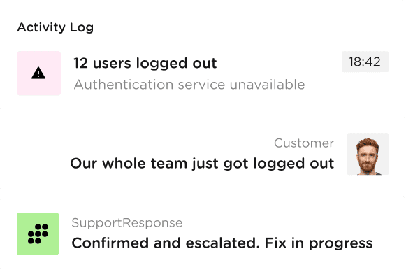 Critical bugs and outages support
