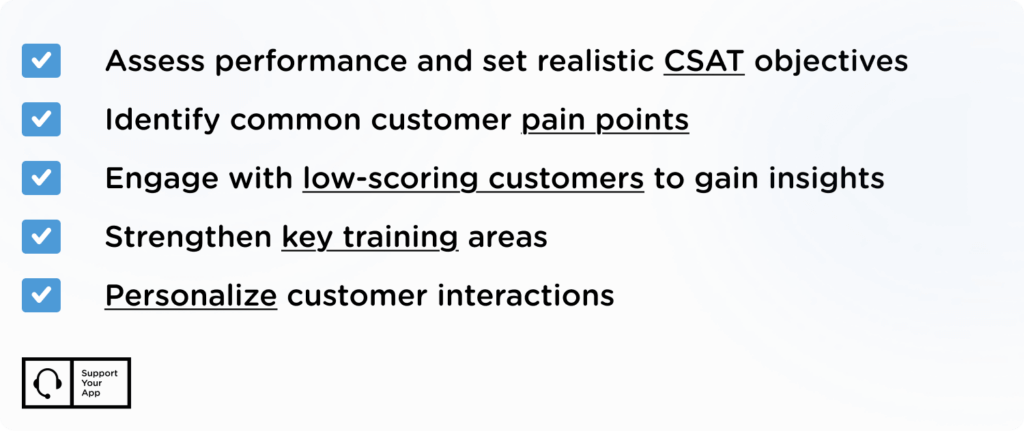 CSAT levels strategies