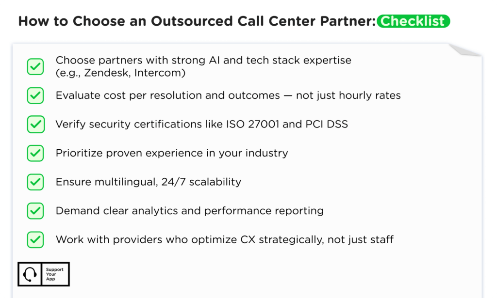 how to choose an outsourced call center partner