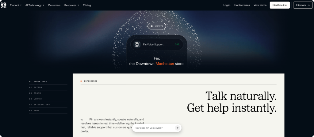 intercom voice ai