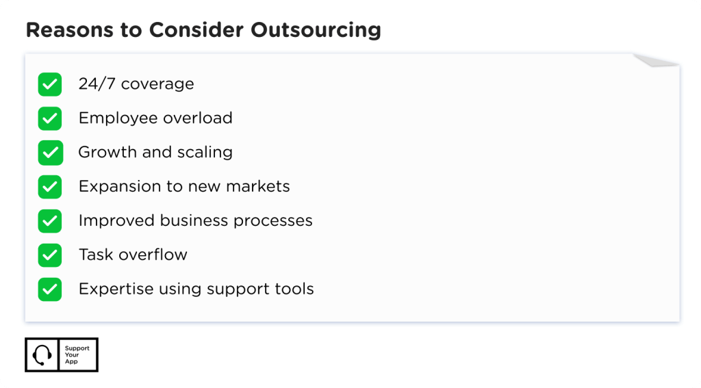 why do companies outsource