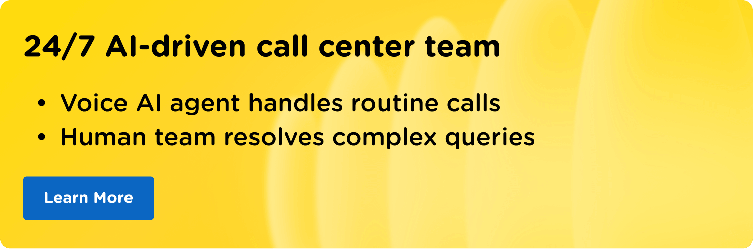 ai call center team service