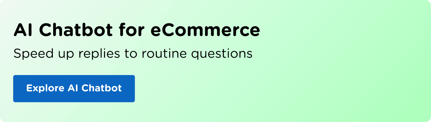 ai chatbot for ecommerce service