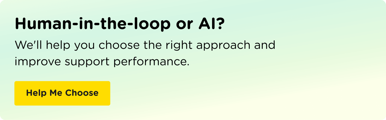 human in the loop or ai service