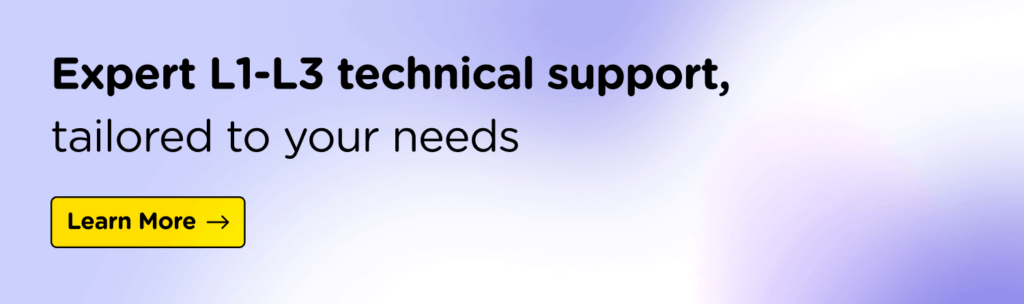 L1-L3 technical support service