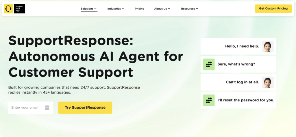 SupportResponse