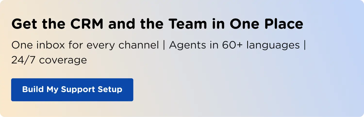 Get the CRM and the Team in One Place
